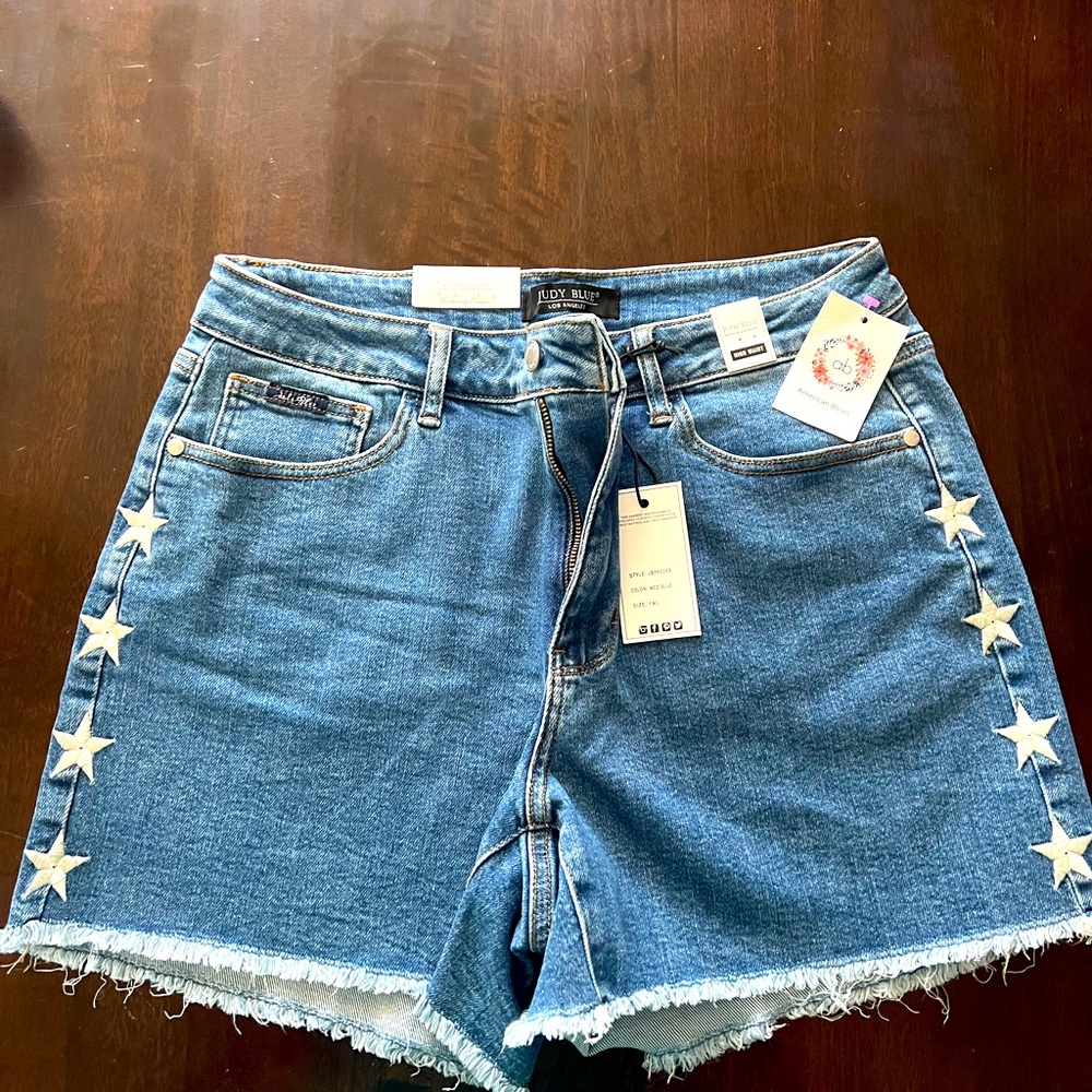 High Waisted Judy Blue Jean Shorts
